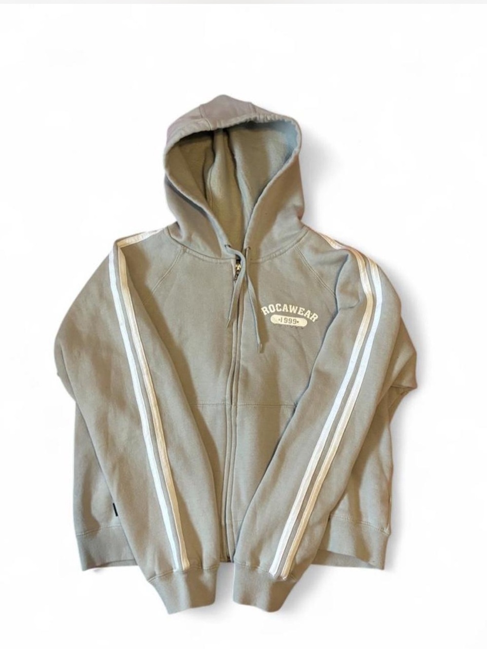🤍Gray Rocawear zip up hoodie🤍
